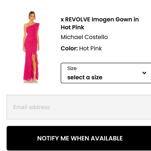 x REVOLVE Imogen Gown in Hot Pink
MICHAEL COSTELLO - Picture 2 of 6